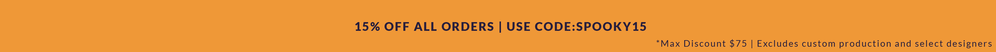 15% Off All Orders | Use Code SPOOKY15
